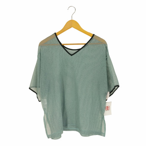 チャオパニックティピー CIAOPANIC TYPY シアーレースボーダーリンガーTEE レディース ONE SIZE