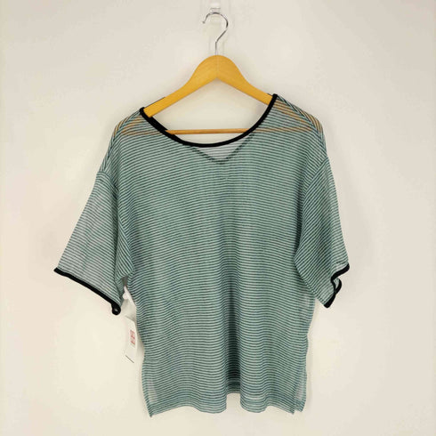 チャオパニックティピー CIAOPANIC TYPY シアーレースボーダーリンガーTEE レディース ONE SIZE