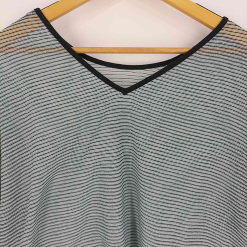 チャオパニックティピー CIAOPANIC TYPY シアーレースボーダーリンガーTEE レディース ONE SIZE