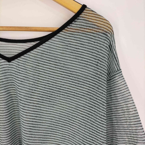 チャオパニックティピー CIAOPANIC TYPY シアーレースボーダーリンガーTEE レディース ONE SIZE