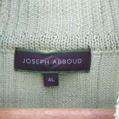 ジョセフアボード JOSEPH ABBOUD ハイネック コットンニットカーディガン メンズ 4L