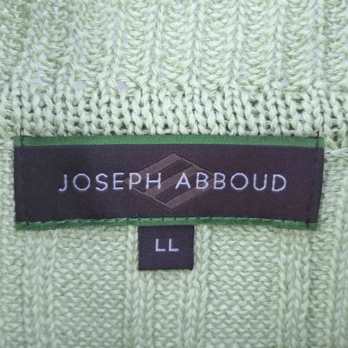 ジョセフアボード JOSEPH ABBOUD ハイネック コットンニットカーディガン メンズ LL