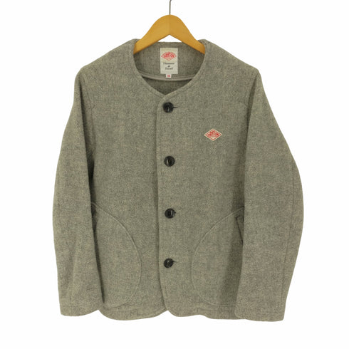 ダントン DANTON WOOLMOSSER ウールモッサ ノーカラー ジャケット レディース 38