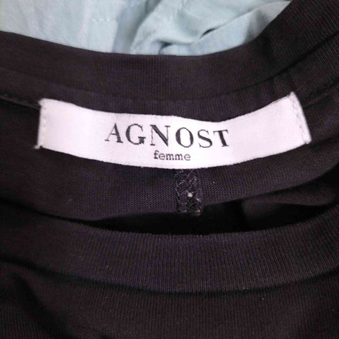 アグノスト AGNOST フロントロゴカットドレス レディース JPN:38