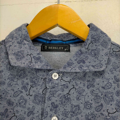 BERKLEY ペイズリー柄ポロシャツ メンズ