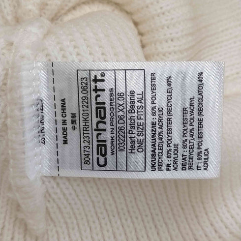 カーハートワークインプログレス Carhartt WIP 23AW Heart Patch Beanie レディース ONE SIZE