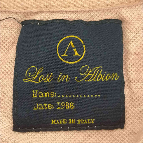 ロストインアルビオン LOST IN ALBION イタリア製 刺繍 コットンポロシャツ メンズ JPN:M