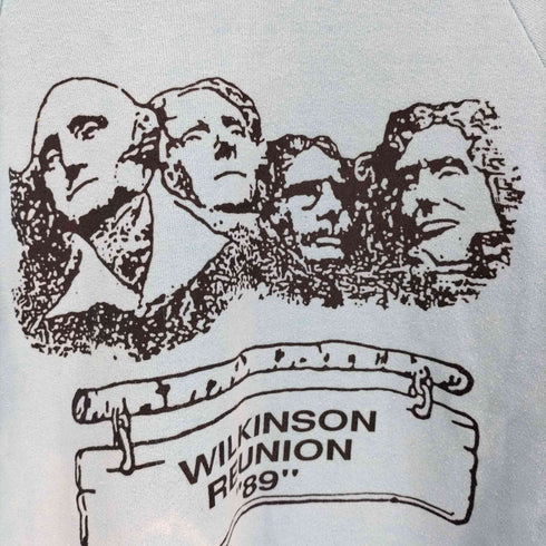 90S USA製 SCREEN STARSボディ WILKINSON REUNION ラシュモア プリント ラグラン クルーネック スウェット メンズ import:L