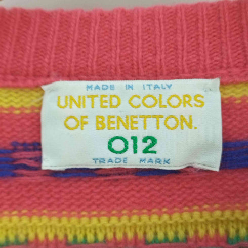 ユナイテッドカラーズオブベネトン UNITED COLORS OF BENETTON イタリア製 総柄 3Dニット レディース