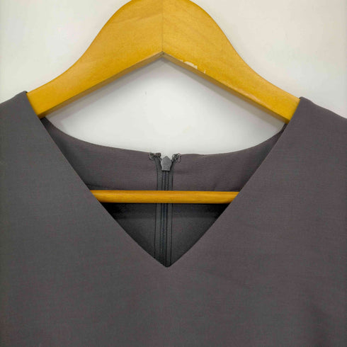 ユナイテッドアローズグリーンレーベルリラクシング UNITED ARROWS green label relaxing Peツイル×レース Vネック ワンピース レディース FREE