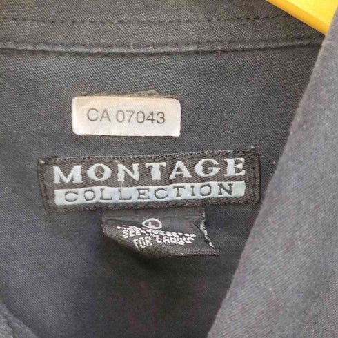 モンタージュ montage スムースポリミリタリーシャツ メンズ import:L