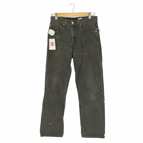 リーバイス Levis 2002年 エルサルバドル製 裏134 REGULAR FIT 505-0260 テーパードブラックデニムパンツ メンズ W:31 L:32