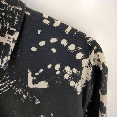 ザラ ZARA ABSTRACT PRINT STRETCH SHIRT メンズ import:M