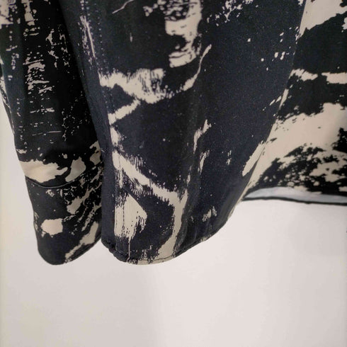 ザラ ZARA ABSTRACT PRINT STRETCH SHIRT メンズ import:M