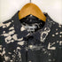 ザラ ZARA ABSTRACT PRINT STRETCH SHIRT メンズ import:M