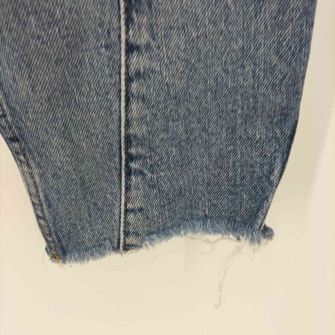 ザラ ZARA ダメージ加工 テーパード リラックス ダメージ デニムパンツ レディース 32