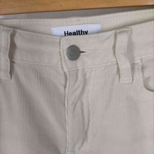 ヘルシーデニム Healthy denim 裾スリットコーデュロイパンツ レディース 25