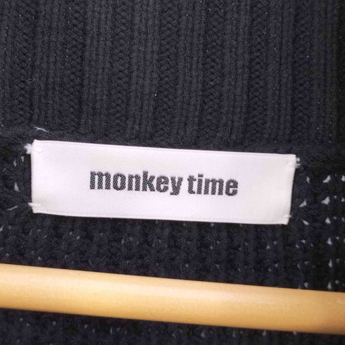 モンキータイム MONKEY TIME C/AC WAFFLE OUT LINKING TTL タートルネックニット メンズ JPN:XL
