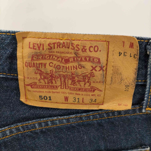 リーバイス Levis USA製 98年 02月製造 ボタン裏553刻印 501 ボタンフライ ストレート デニムパンツ メンズ W31 L34