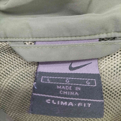 ナイキ NIKE スウォッシュロゴ刺繍 裏地メッシュ スタンドカラー 袖デタッチャブル プルオーバージャケット メンズ JPN:L
