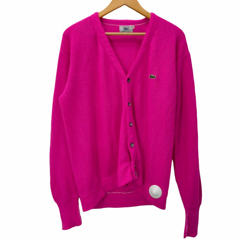 アイゾッドラコステ IZOD LACOSTE 青ワニ アクリルカーディガン メンズ import:XL