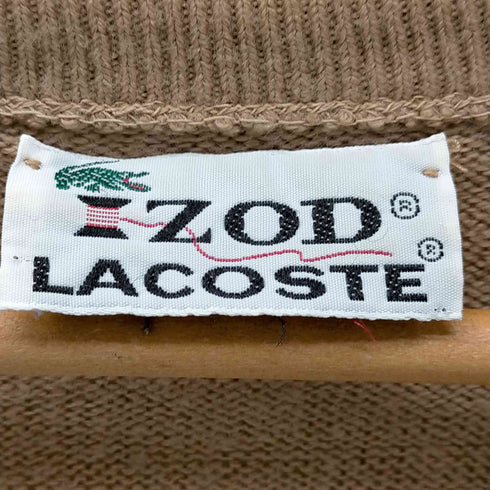 アイゾッドラコステ IZOD LACOSTE 糸巻きタグ Vネック アクリルニット メンズ