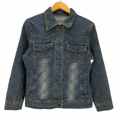 カルバンクライン CALVIN KLEIN パッチワーク デニムジャケット レディース