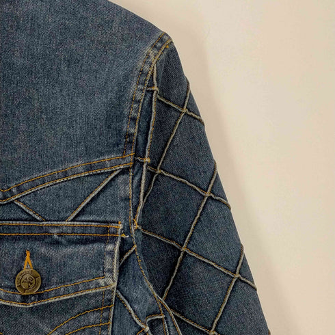 カルバンクライン CALVIN KLEIN パッチワーク デニムジャケット レディース