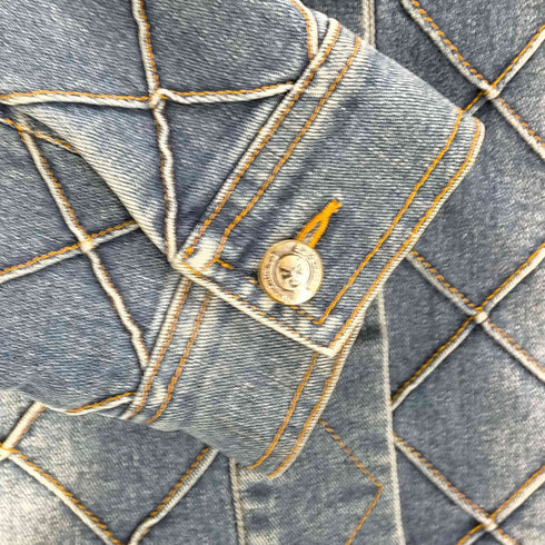 カルバンクライン CALVIN KLEIN パッチワーク デニムジャケット レディース