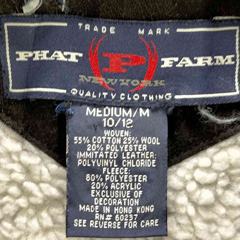 ファット ファーム PHAT FARM 両面ロゴワッペン レザー スタジャン レディース import:M