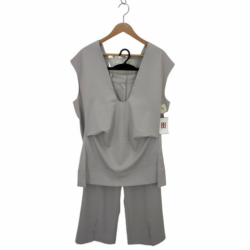 ウィルフリー willfully u neck vest & center slit pt SET UP レディース FREE