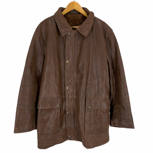 ピエールカルダン pierre cardin レザーカーコート メンズ JPN:50