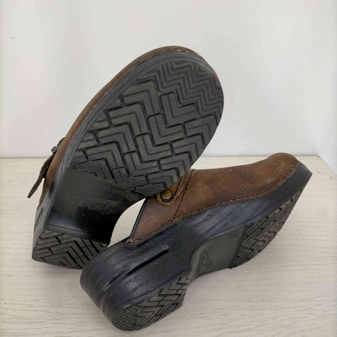 ダンスコ dansko オープンヒールクロッグス オイルドレザー レディース JPN:38