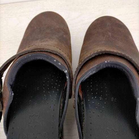 ダンスコ dansko オープンヒールクロッグス オイルドレザー レディース JPN:38