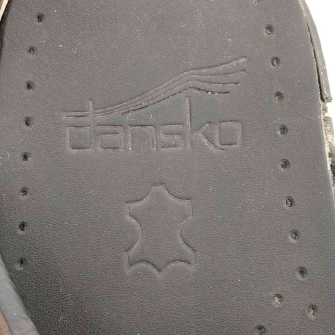 ダンスコ dansko オープンヒールクロッグス オイルドレザー レディース JPN:38