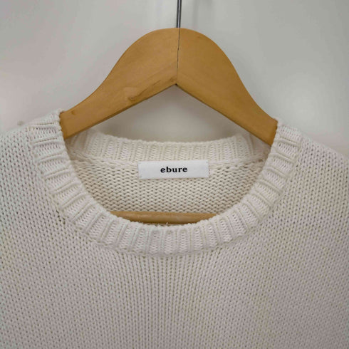 エブール ebure 21SS コットンカシミアローゲージクルーネック レディース