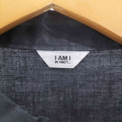 i am i in fact サテン チャイナ ブラウス レディース FREE