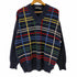 クリスチャンディオール Christian Dior MONSIEUR OLD 袖切替 格子柄 ニット メンズ JPN:4