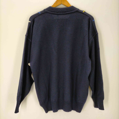 クリスチャンディオール Christian Dior MONSIEUR OLD 袖切替 格子柄 ニット メンズ JPN:4
