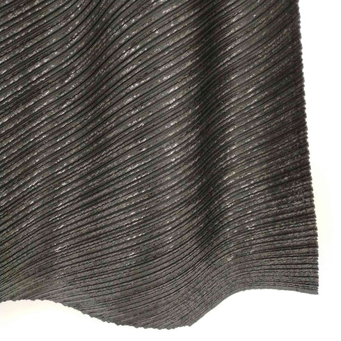 プリーツプリーズイッセイミヤケ PLEATS PLEASE ISSEY MIYAKE 18AW 箔プリント加工 ノースリーブロングワンピース プリーツ レディース JPN:3
