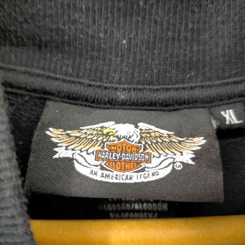 ハーレーダヴィットソン HARLEY DAVIDSON 00S バック刺繍アームライントラックジャケット レディース import:XL