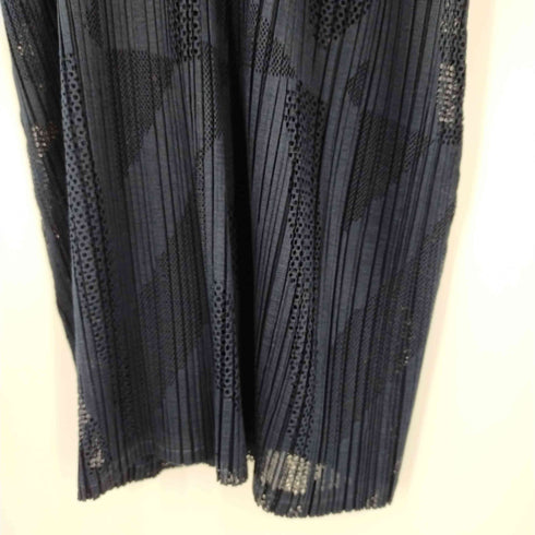 プリーツプリーズイッセイミヤケ PLEATS PLEASE ISSEY MIYAKE 20SS 透かし 前Vワンピース レディース JPN:3