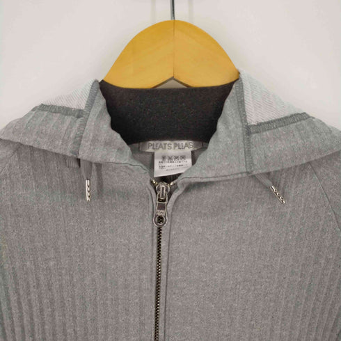 プリーツプリーズイッセイミヤケ PLEATS PLEASE ISSEY MIYAKE 14SS ジップ フーディー パーカー レディース JPN:3