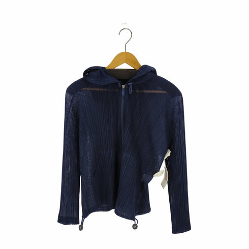 プリーツプリーズイッセイミヤケ PLEATS PLEASE ISSEY MIYAKE 19SS メッシュ ジップアップパーカー レディース JPN:3