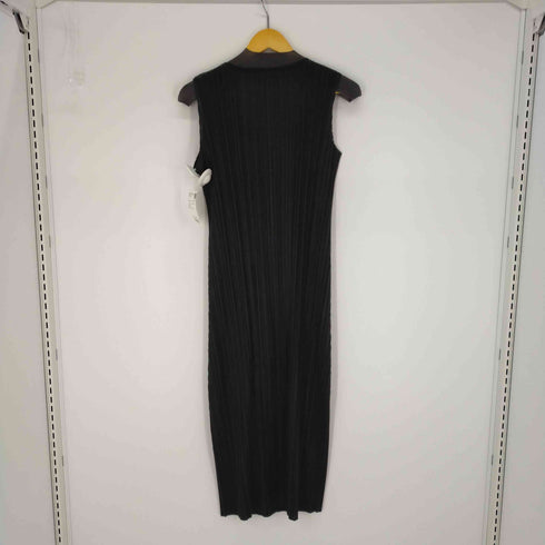 プリーツプリーズイッセイミヤケ PLEATS PLEASE ISSEY MIYAKE 17SS 前開き ノースリーブロングワンピース レディース JPN:3