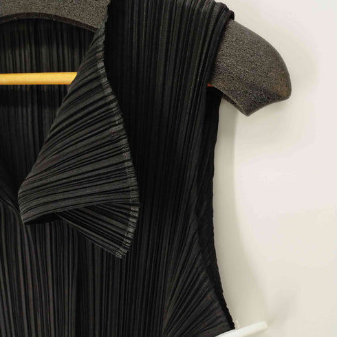 プリーツプリーズイッセイミヤケ PLEATS PLEASE ISSEY MIYAKE 17SS 前開き ノースリーブロングワンピース レディース JPN:3