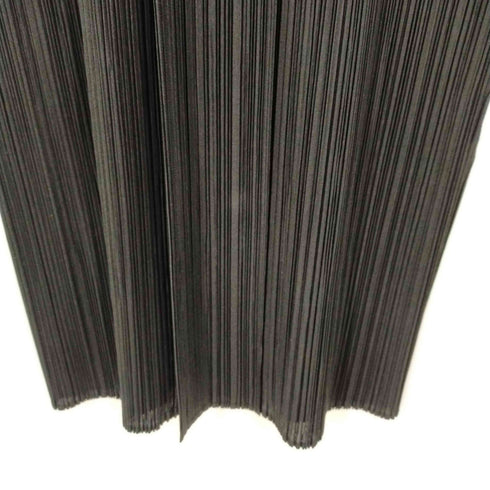 プリーツプリーズイッセイミヤケ PLEATS PLEASE ISSEY MIYAKE 17SS 前開き ノースリーブロングワンピース レディース JPN:3