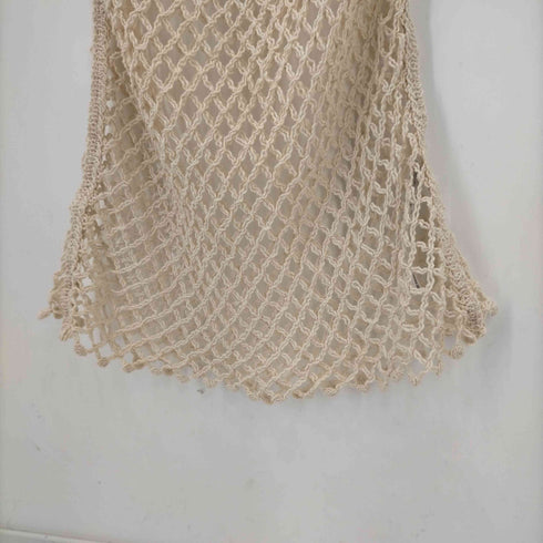 ザラ ZARA メッシュニットキャミワンピース レディース import:M