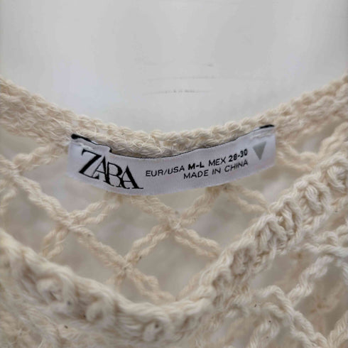 ザラ ZARA メッシュニットキャミワンピース レディース import:M