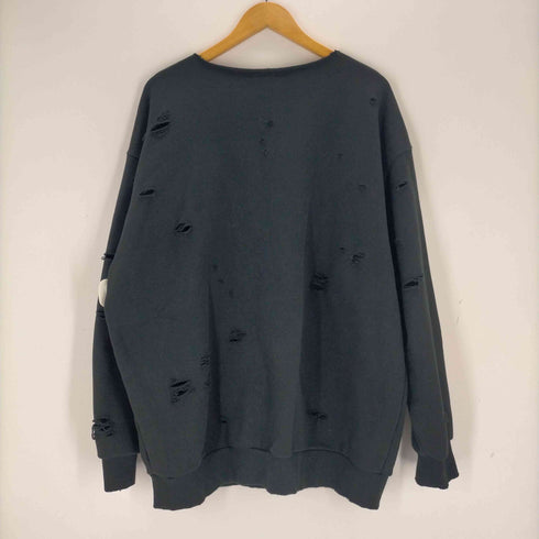 フリークスストア FREAKS STORE 23ss ヘビーウェイト ダメージ加工 スキッパースウェット メンズ JPN:L